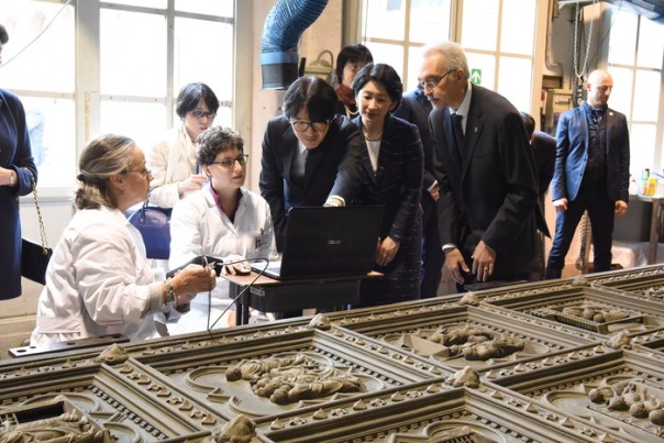 Arte: principe Giappone visita restauri 'Opificio' Firenze