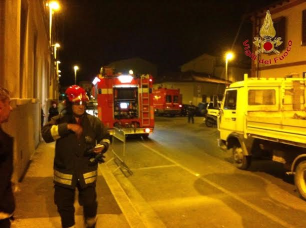 vigili fuoco fuga gas