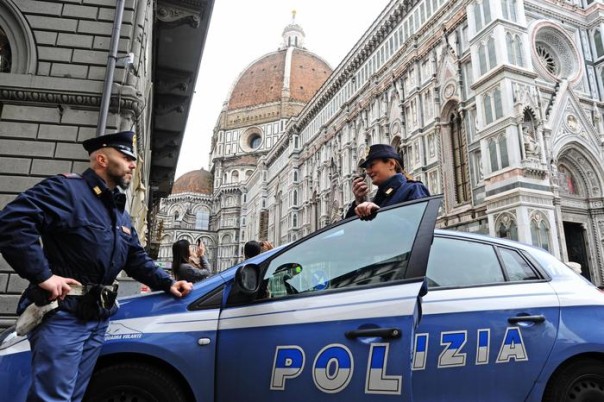 Controlli della polizia a Firenze