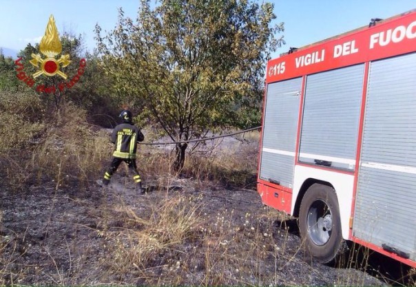 Incendi in Toscana, vigili del fuoco