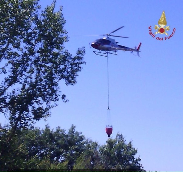 Incendi in Toscana, vigili del fuoco