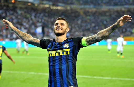 foto IPP/alessandro sabattini milano 18-09-2016 campionato calcio serie a 2016-2017 inter-juventus nella foto mauro icardi festeggia il gol del 1-1