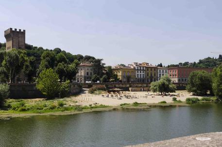 La spiaggia sull'Arno, a Firenze