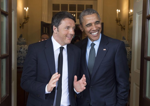 Matteo Renzi con Barack Obama alla Casa Bianca