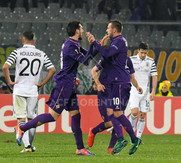 Bernardeschi esulta dopo il suo gol