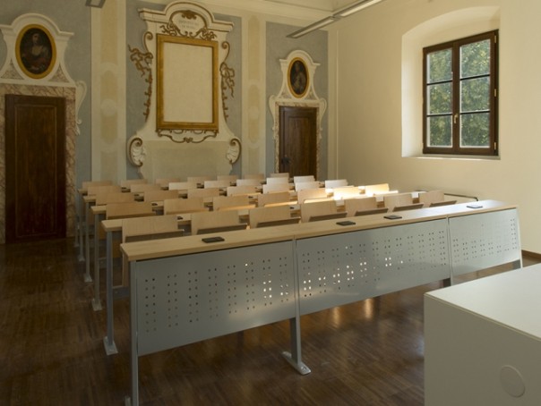 Un'aula della nuova sede della Facoltà Teologica 