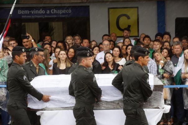 Funeral for the members of Chapecoense dead in plane crash