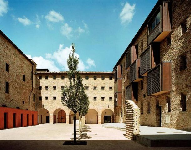 Uno dei cortili interni del complesso delle Murate, a Firenzae