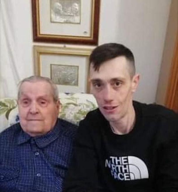 Gabriello Maggiorelli con il nipote Gianni (foto dal profilo FB del sindaco di Castelfiorentino, Alessio Falorni)