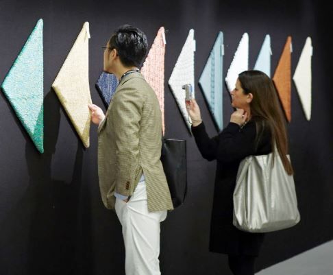 Visitatori a Pitti Filati