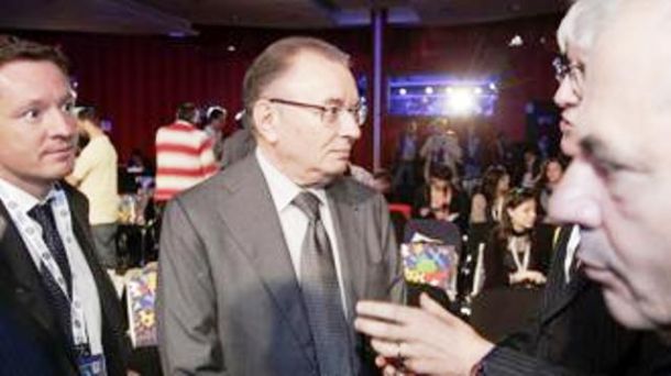 Giorgio Squinzi, leader degli industriali, a Borgo La Bagnaia (Siena)