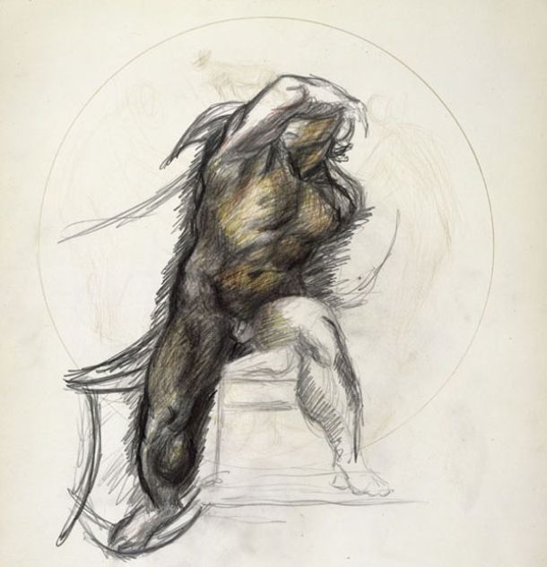 Jackson Pollock, Senza titolo, 1937-1939, matite colorate e grafite su carta, The Metropolitan Museum of Art, New York, © Jackson Pollock, by SIAE 2014.