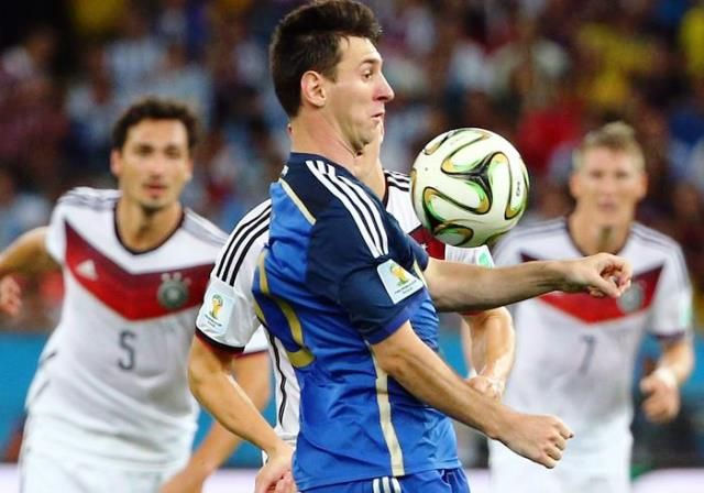 Germania-Argentina, Messi in azione