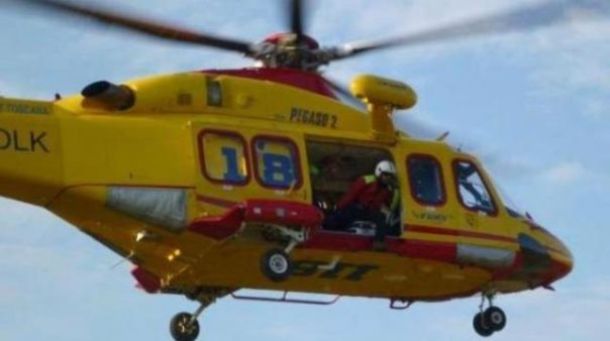 L'elisoccorso è intervenuto sul luogo dell'incidente nel grossetano