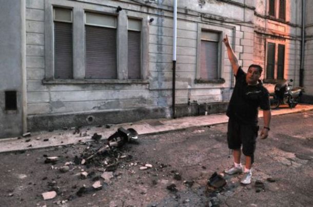 I danni del terremoto in Lunigiana