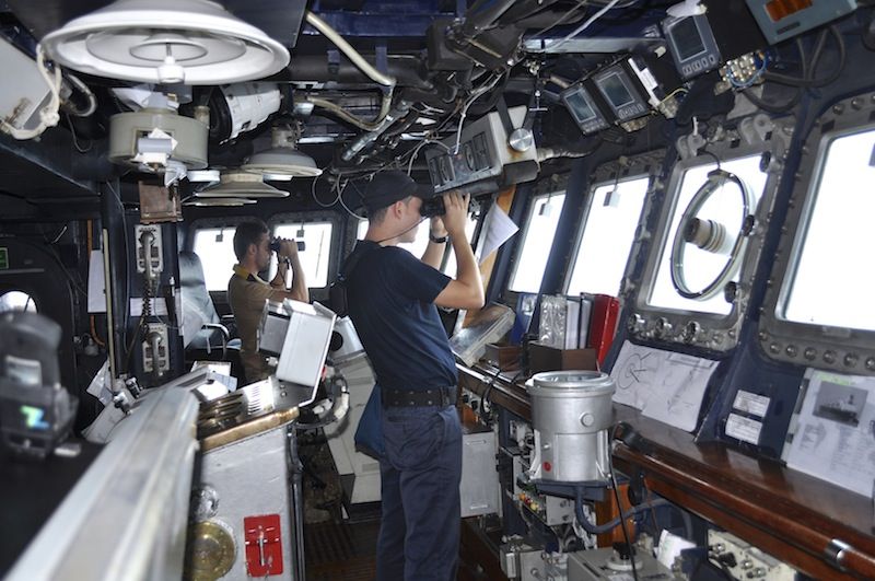 La plancia di Nave Zeffiro