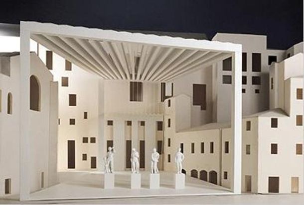 La Loggia di Isozaki non ancora costruita agli Uffizi