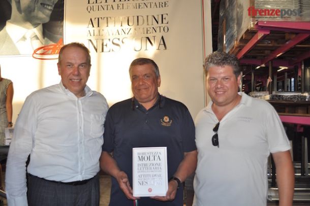 da sinistra Silvano Simone, Stefano e Sandro Bettini della Rosss di Scarperia