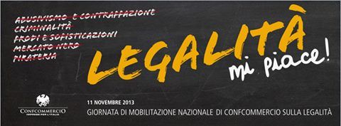 Oggi l'iniziativa Legalita mi piace di Confcommercio