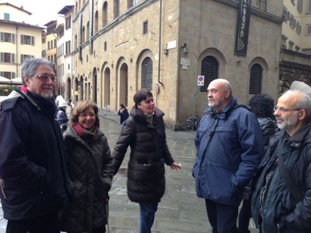 I lavoratori del Comune con le Rsu oggi hanno di nuovo fatto sentire la loro voce sotto Palazzo Vecchio