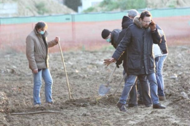 Il campo di Iolo dove è stato trovato il cadavere
