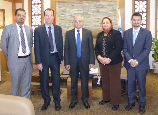 Matteo Barbari e i rettori dell'Università di Baghdad e dell'Università di Alnahrain