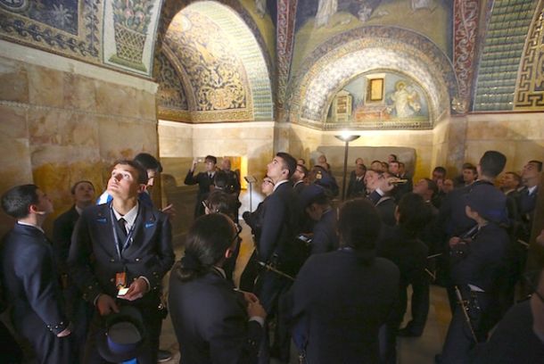 La visita ai mosaici