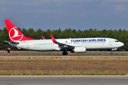 Un Boeing 737 della Turkish Airlines