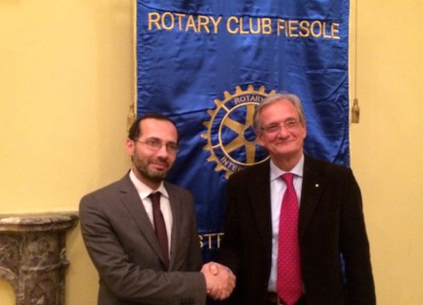 L'Imam Izzedin Elzir e Alfredo Coltelli presidente del Rotary Fiesole