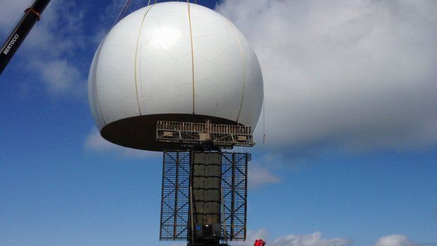 Il nuovo impianto radar a Poggio Ballone