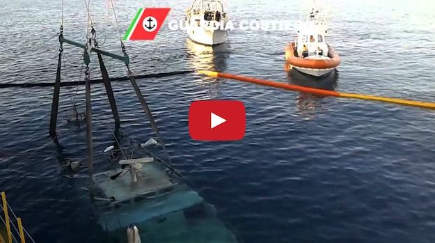 Il recupero del Giumar (Video Guardia Costiera)