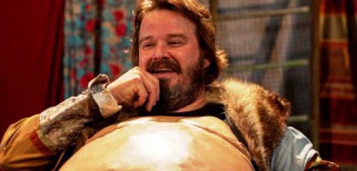 Una scena del «Falstaff» di De Rosa e Battiston