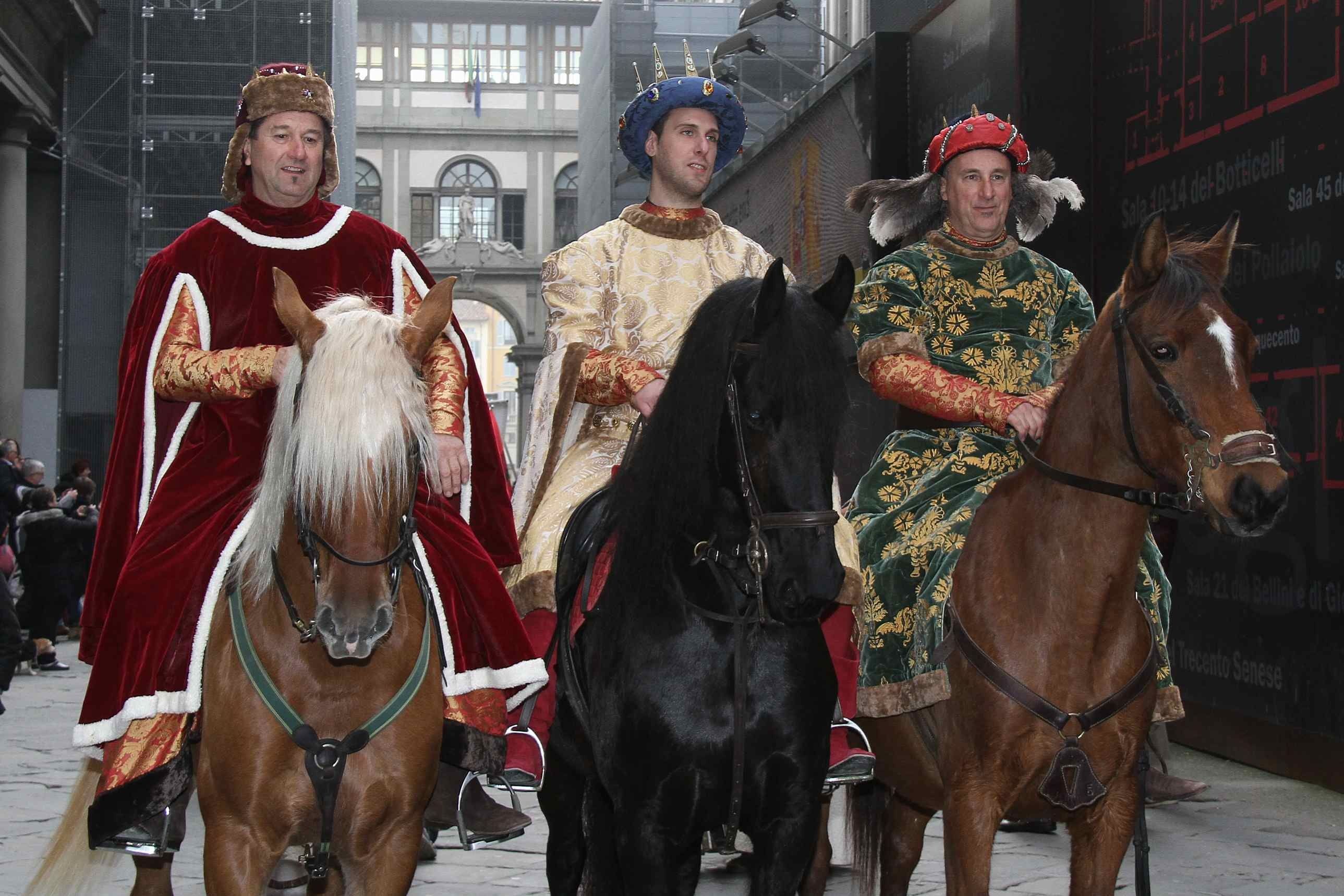 corteo dei Re Magi in centro. Foto Marco Mori/New Press Photo