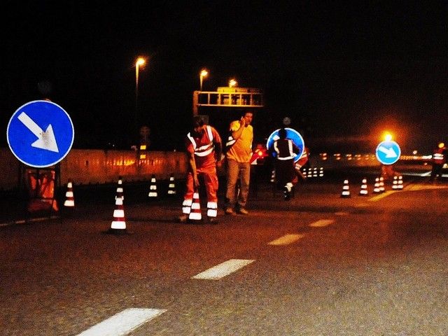 Autostrada chiusa per lavori