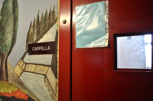 La cappella all'interno del carcere di Solliccianino