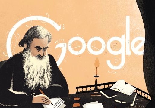 Il Doodle dedicato a Lev Tolstoj