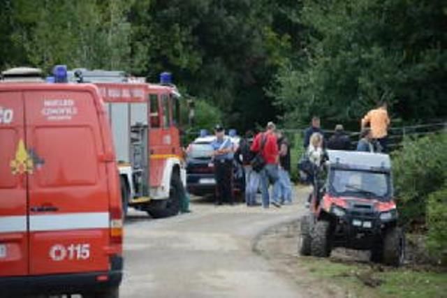 I soccorsi nei pressi del torrente Satello nel grossetano