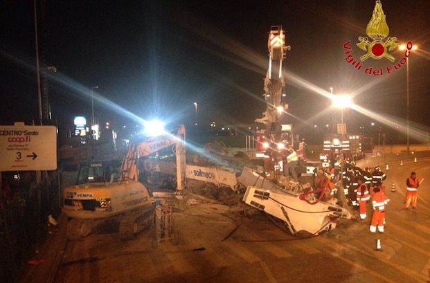 Il luogo dell'incidente tra viale Guidoni e viale XI Agosto