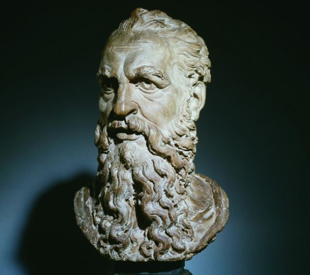 Baccio Bandinelli, Autoritratto, c. 1555-1557, Terracotta , Oxford, The Ashmolean Museum