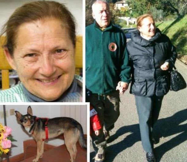 Giuliana Cresti ed il suo cane Artù