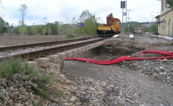 I danni del maltempo sulla linea ferroviaria Siena-Chiusi