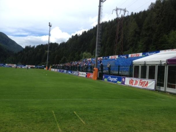 I tifosi della Fiorentina che sono già a Moena