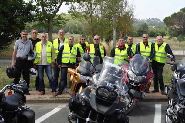 Il Gruppo Motociclisti della sezione Anps di Firenze