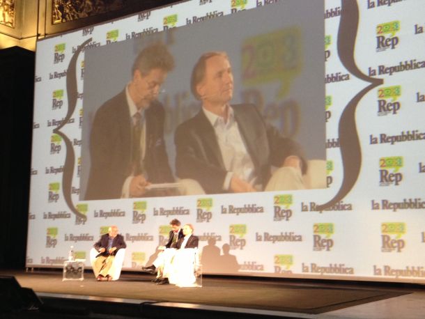Dan Brown all'inaugurazione di Repubblica delle idee 2013 a Firenze