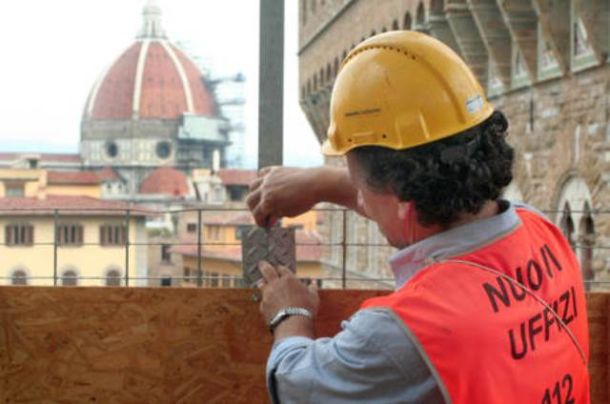 Il cantiere dei Grandi Uffizi