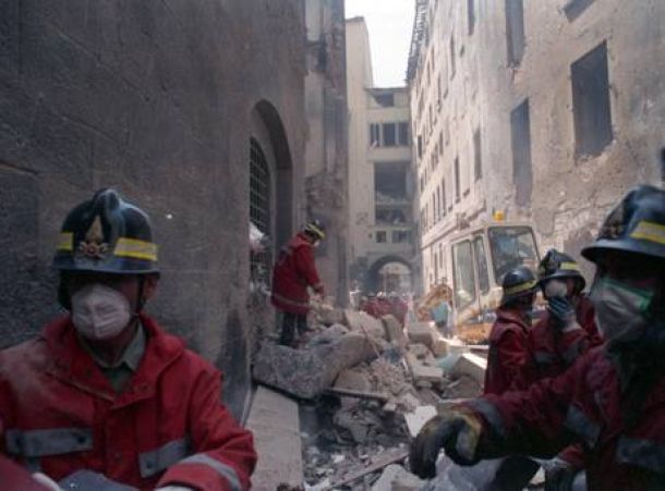 Fa tappa a Montevarchi la mostra fotografica dell’Agenzia Ansa La notte dei Georgofili