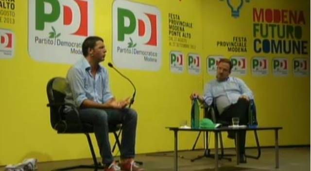 Matteo Renzi alla Festa democratica di Modena