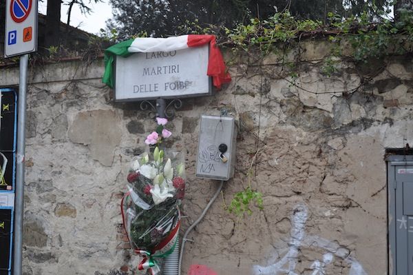 Largo delle Foibe a Firenze