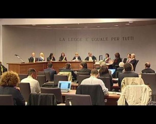 L'aula del processo d'appello a Firenze per l'omicidio di Meredith Kercher