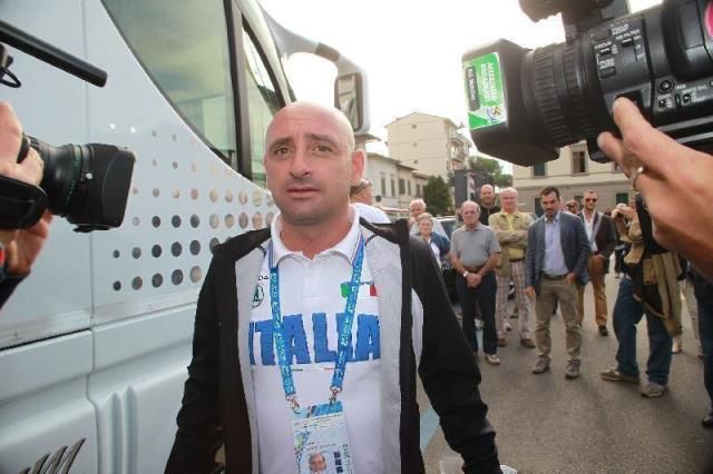 La visita della Nazionale di ciclismo all'ex ct Martini